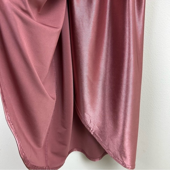 ASOS Design Maternity Stretch Satin wrap midi dress size: 10 - Picture 12 of 15